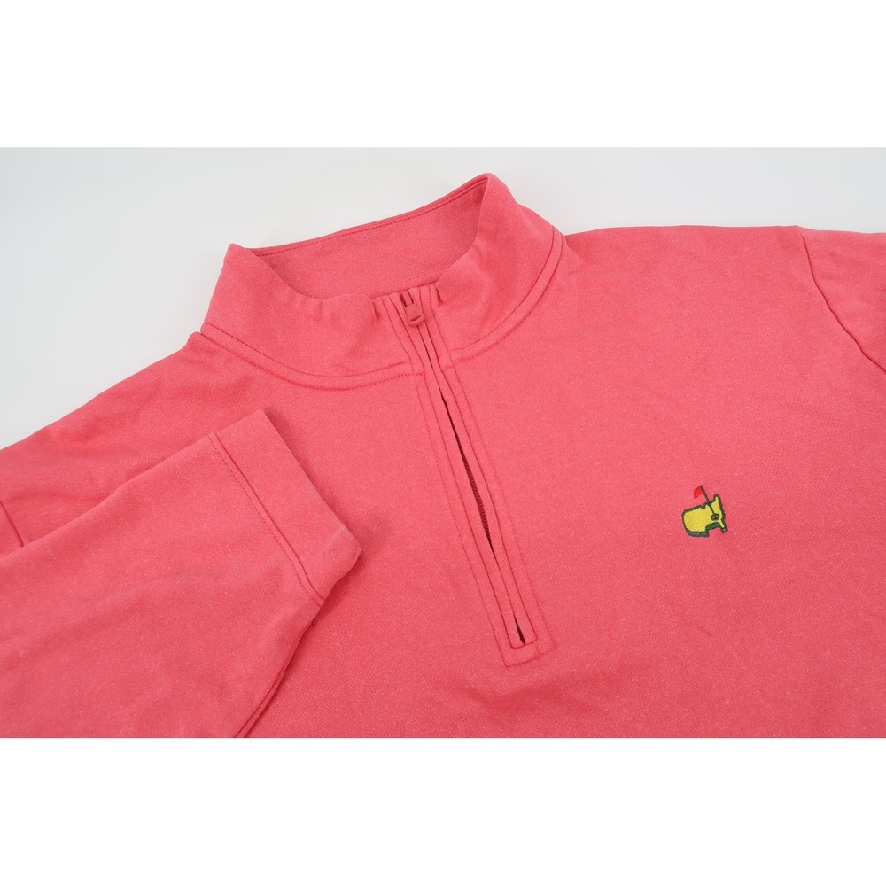 Masters Tech 1/4 Zip Pullover Mens XL Pink Heather Pima Cotton Golf Sweater